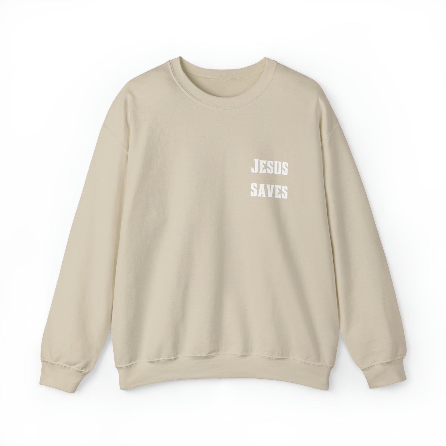 "Jesus Saves” - Crew Sweatshirt