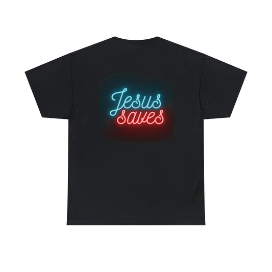 "Jesus Saves" Neon - Graphic Tee