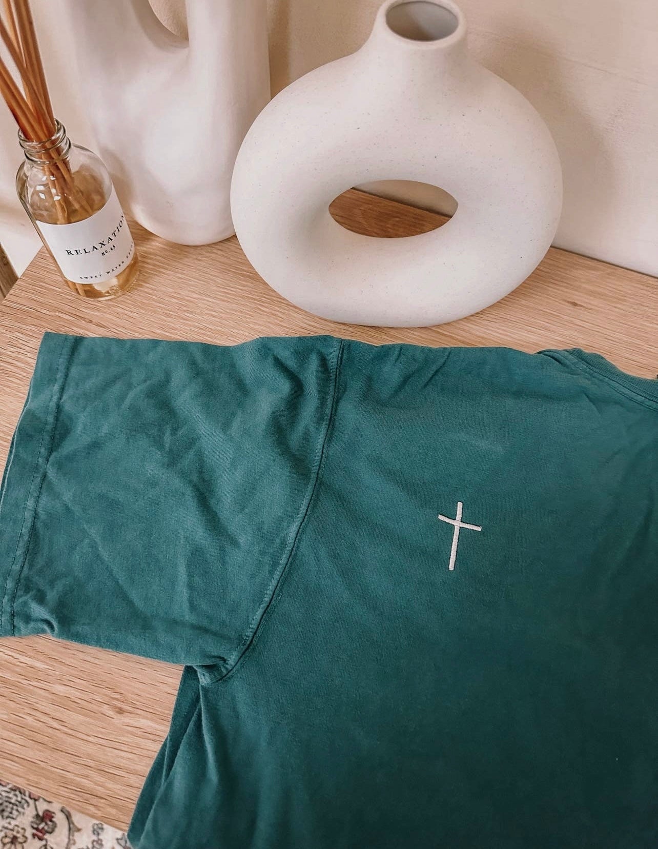 Embroidered “God is Good” Tee