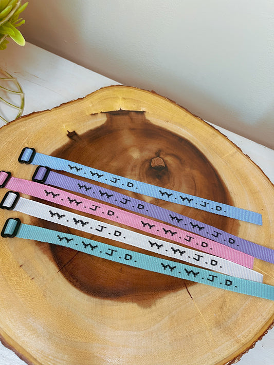 "WWJD" - 5 Pack Adjustable Bracelets